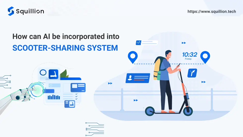 How can AI be incorporated into a scooter-sharing system