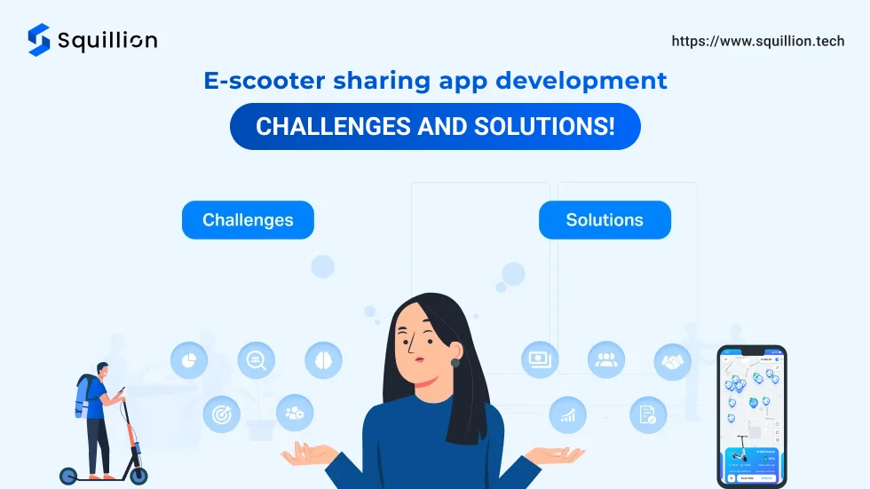 E-scooter sharing app development: Challenges and solutions!