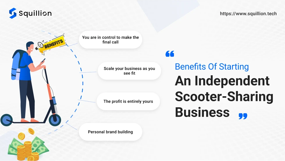 Benefits of starting an independent scooter-sharing business