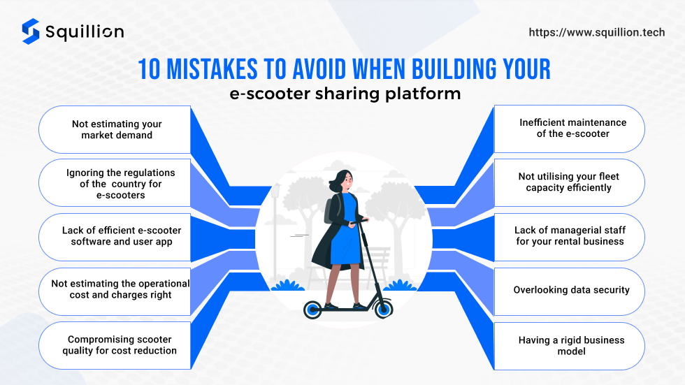 10 mistakes to avoid when building your e-scooter sharing platform